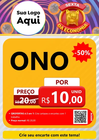 Modelo de Cartaz para Cartaz A4 Vertical com o tema Sexta da Economia para Óticas