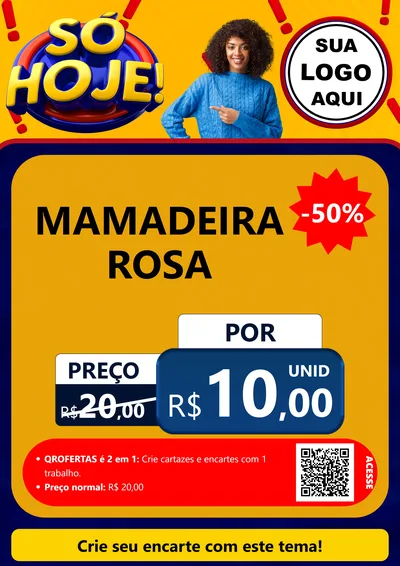 Modelo de Cartaz para Cartaz A4 Vertical com o tema Só Hoje! para Bebês