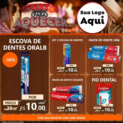 Modelo de Rede Social para Feed Facebook com o tema Ofertas Para Aquecer para Higiene Pessoal