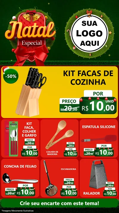 Modelo de Rede Social para Stories com o tema Natal Especial para Utilidades Domésticas