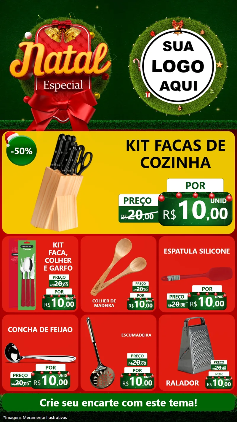 Modelo de Rede Social para Stories com o tema Natal Especial para Utilidades Domésticas