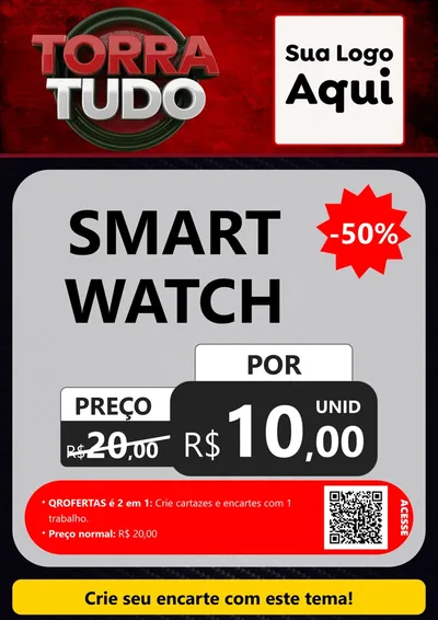 Modelo de Cartaz para Cartaz A4 Vertical com o tema Torra Tudo para Informática