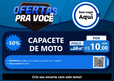 Modelo de Cartaz para Cartaz A4 Horizontal com o tema Ofertas Para Você - Auto e Motopeças para Moto peças
