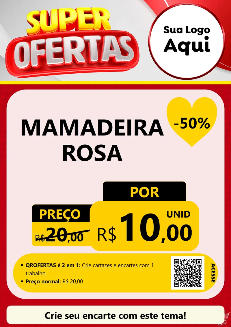 Modelo de Cartaz para Cartaz A4 Vertical com o tema Super Ofertas para Bebês