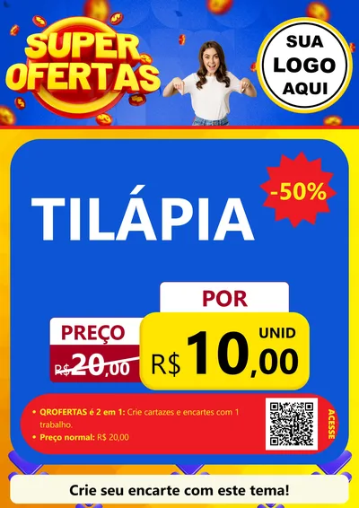 Modelo de Cartaz para Cartaz A4 Vertical