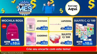 Modelo de TV para TV Horizontal com o tema Operação Fecha Mês Setembro para Papelaria