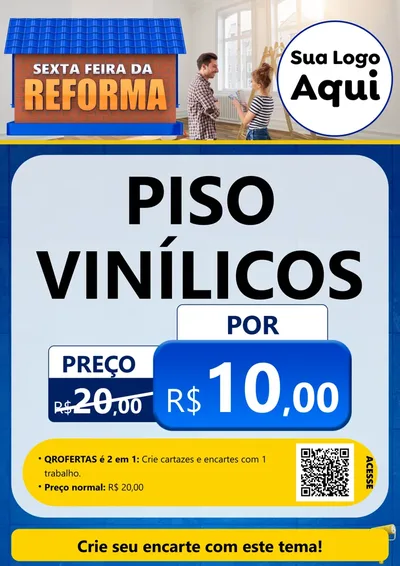 Modelo de Cartaz para Cartaz A4 Vertical com o tema Sexta-feira da Reforma para Material para Construção