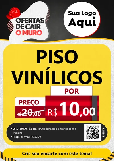 Modelo de Cartaz para Cartaz A4 Vertical com o tema Material de construção para Material para Construção
