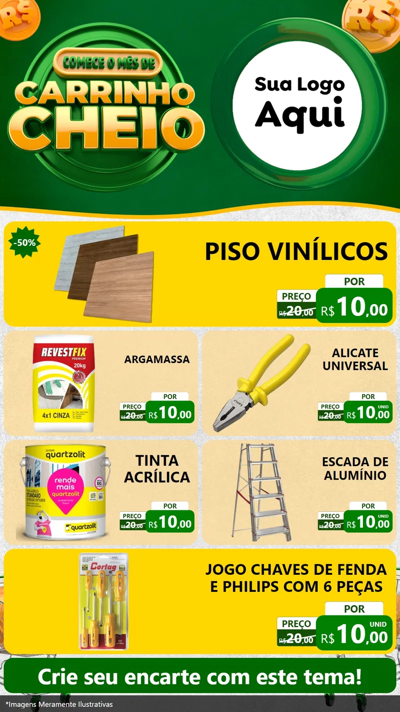 Modelo de TV para TV Vertical com o tema Carrinho Cheio para Material para Construção