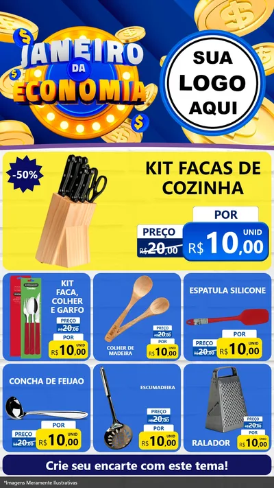 Modelo de Rede Social para Stories com o tema Janeiro da Economia para Utilidades Domésticas