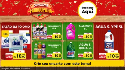 Modelo de TV para TV Horizontal com o tema Semana Farroupilha para Produtos de Limpeza