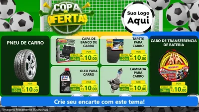 Modelo de TV para TV Horizontal com o tema Copa De Ofertas para Auto peças