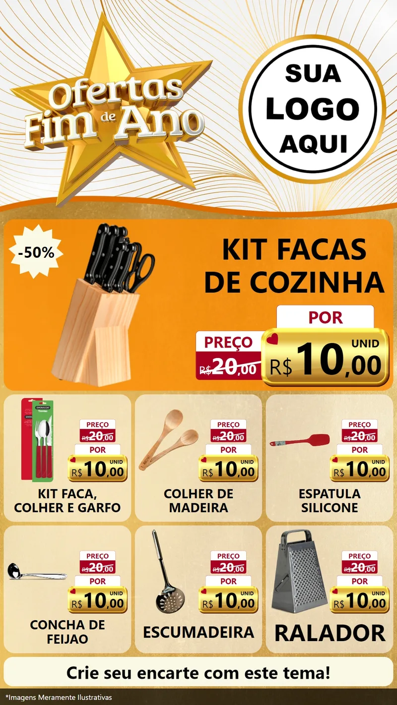 Modelo de Rede Social para Stories com o tema Ofertas Fim de Ano para Utilidades Domésticas