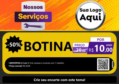 Modelo de Cartaz para Cartaz A4 Horizontal com o tema Nossos Serviços para Agropecuária