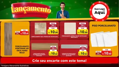 Modelo de TV para TV Horizontal com o tema Lançamento para Pisos e revestimentos