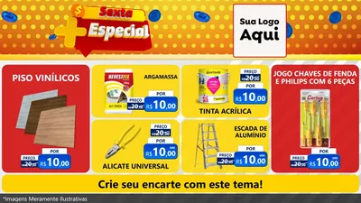 Modelo de TV para TV Horizontal com o tema Sexta Mais Especial para Material para Construção