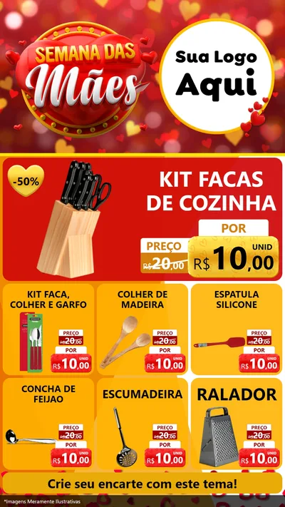 Modelo de Rede Social para Stories com o tema Semana das Mães para Utilidades Domésticas