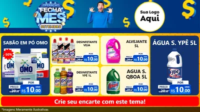 Modelo de TV para TV Horizontal com o tema Operação Fecha Mês Setembro para Produtos de Limpeza