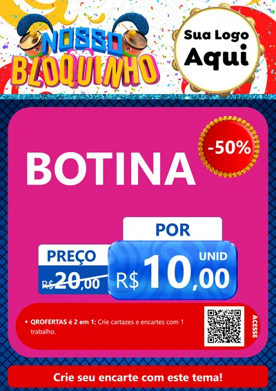 Modelo de Cartaz para Cartaz A4 Vertical com o tema Nosso Bloquinho para Agropecuária