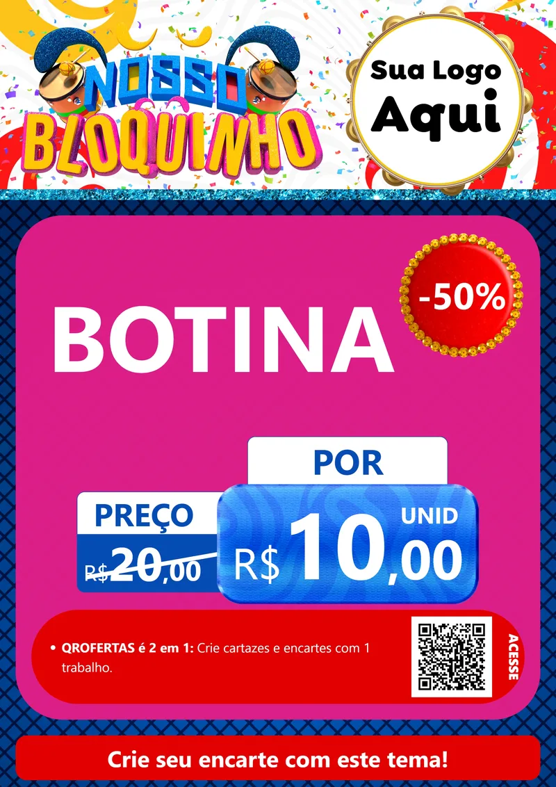 Modelo de Cartaz para Cartaz A4 Vertical com o tema Nosso Bloquinho para Agropecuária