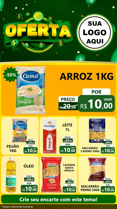 Modelo de Rede Social para Stories com o tema Oferta para Supermercado