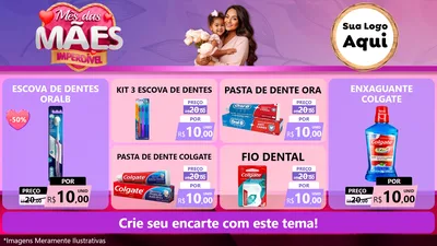 Modelo de TV para TV Horizontal com o tema Mês das Mães Imperdível para Higiene Pessoal