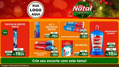Modelo de TV para TV Horizontal com o tema Um Natal de Ofertas para Higiene Pessoal