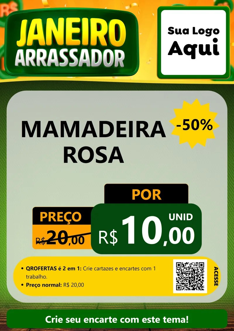 Modelo de Cartaz para Cartaz A4 Vertical com o tema Janeiro Arrasador para Bebês