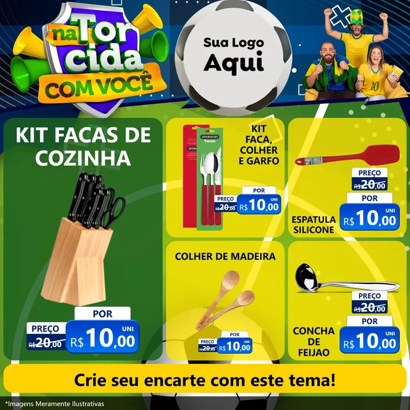 Modelo de Rede Social para Feed Facebook com o tema Na Torcida Com Você - Copa para Utilidades Domésticas
