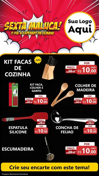 Modelo de TV para TV Vertical com o tema Sexta Maluca! para Utilidades Domésticas