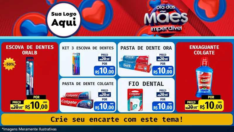 Modelo de TV para TV Horizontal com o tema Dia Das Mães Imperdível para Higiene Pessoal