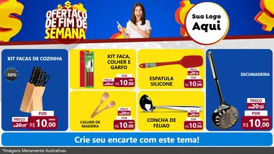 Modelo de TV para TV Horizontal com o tema Ofertaço de Fim de Semana para Utilidades Domésticas