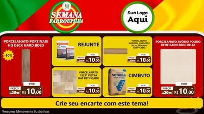 Modelo de TV para TV Horizontal com o tema Semana Farroupilha para Pisos e revestimentos