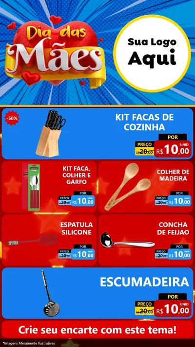Modelo de TV para TV Vertical com o tema Dia das Mães para Utilidades Domésticas