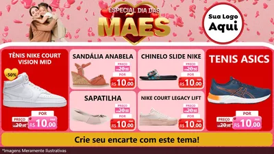 Modelo de TV para TV Horizontal com o tema Especial Dia Das Mães para Calçados