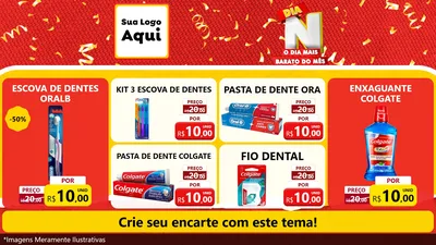 Modelo de TV para TV Horizontal com o tema Dia N o Dia Mais Barato do Mês para Higiene Pessoal