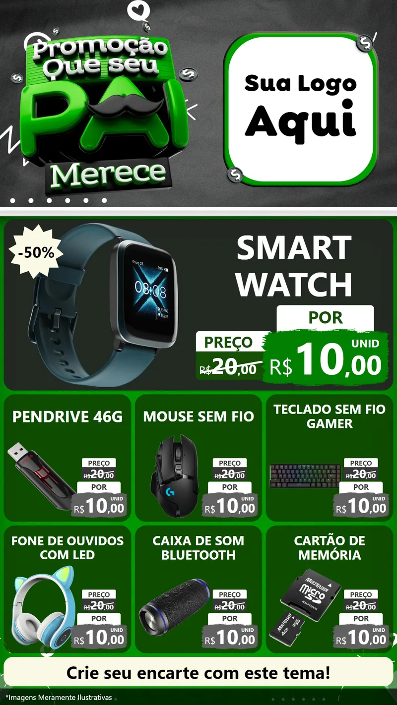 Modelo de Rede Social para Stories com o tema Promoção Que seu Pai Merece para Informática