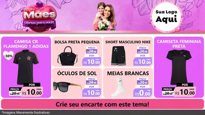 Modelo de TV para TV Horizontal com o tema Dia das Mães Ofertas para Você! para Roupas e acessórios
