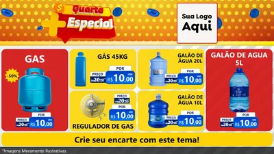 Modelo de TV para TV Horizontal com o tema Quarta Mais Especial para Água e gás