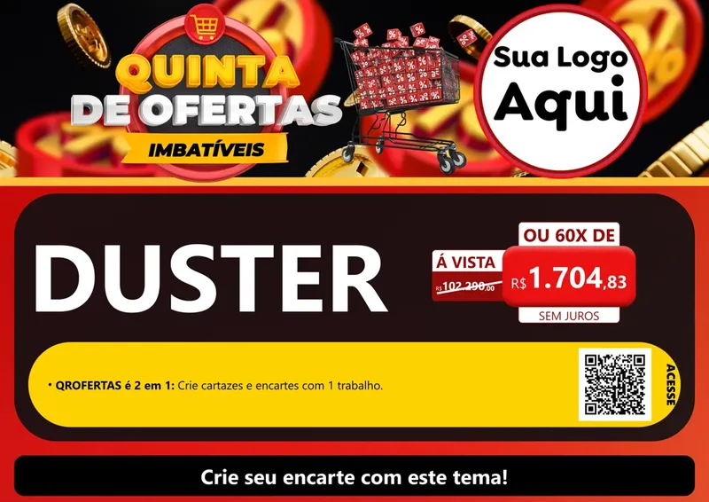 Modelo de Cartaz para Cartaz A4 Horizontal com o tema Quinta de Ofertas Imbatíveis para Concessionaria de Carros