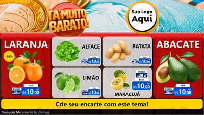Modelo de TV para TV Horizontal com o tema Está Muito Barato para Hortifrúti