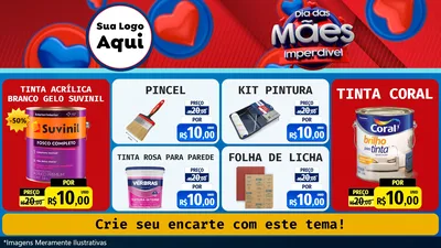 Modelo de TV para TV Horizontal com o tema Dia Das Mães Imperdível para Tintas e Ferramentas