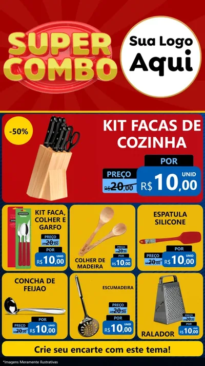 Modelo de Rede Social para Stories com o tema Super Combo para Utilidades Domésticas