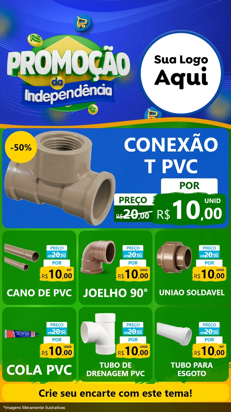 Modelo de Rede Social para Stories com o tema Promoção da Independência para Tubos e conexões