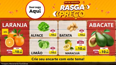 Modelo de TV para TV Horizontal com o tema Fim de Semana Rasga Preços para Hortifrúti