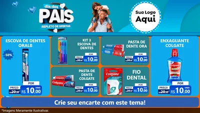 Modelo de TV para TV Horizontal com o tema Dia Dos Pais Repleto de Ofertas para Higiene Pessoal