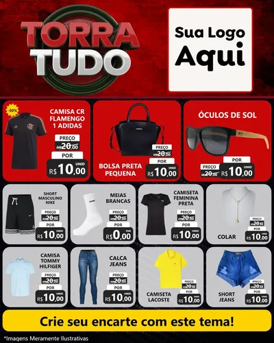 Modelo de Rede Social para Feed Instagram com o tema Torra Tudo para Roupas e acessórios