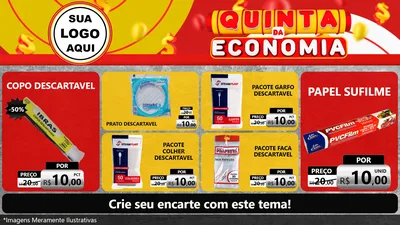 Modelo de TV para TV Horizontal com o tema Quinta da Economia para Embalagens