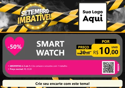 Modelo de Cartaz para Cartaz A4 Horizontal com o tema Setembro Imbatível para Informática