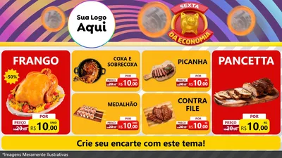 Modelo de TV para TV Horizontal com o tema Sexta da Economia para Assados